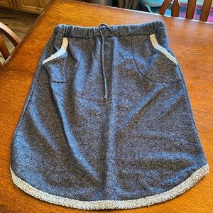 BLUE FLEECE SKIRT
